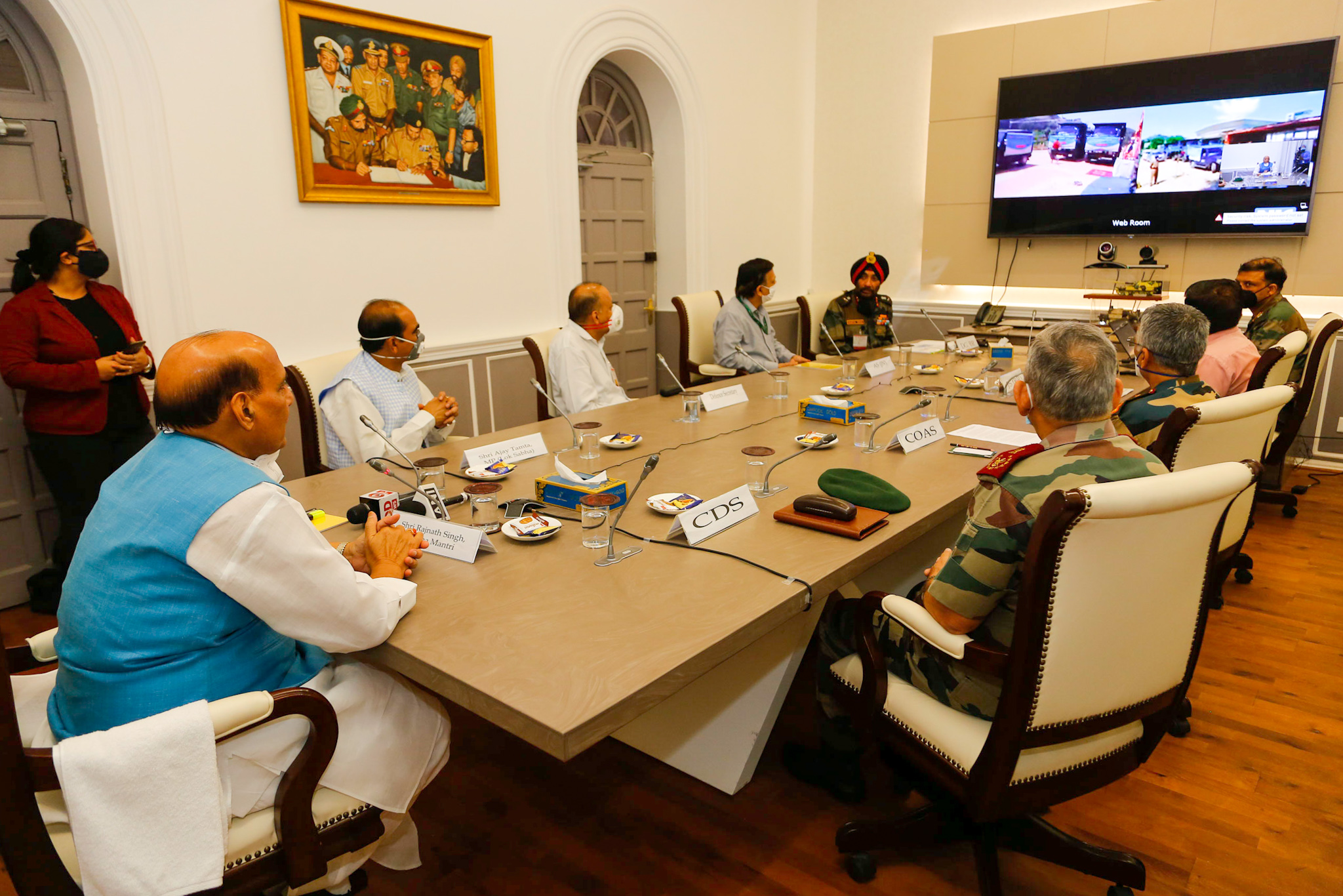 Rajnath Singh inaugurates road on China border